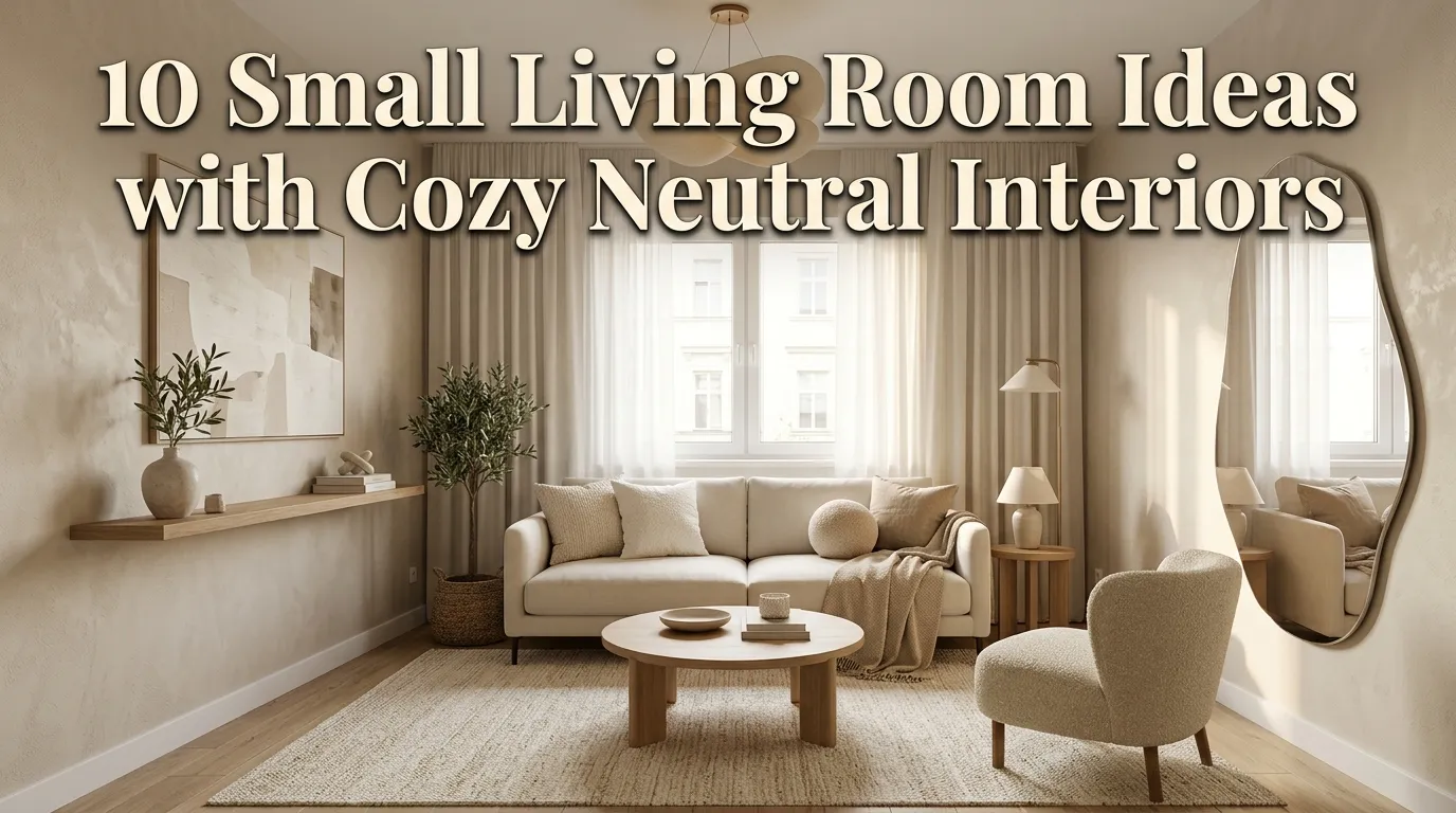 10 Small Living Room Ideas with Cozy Neutral Interiors