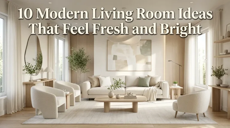 10 Modern Living Room Ideas That Feel Fresh and Bright