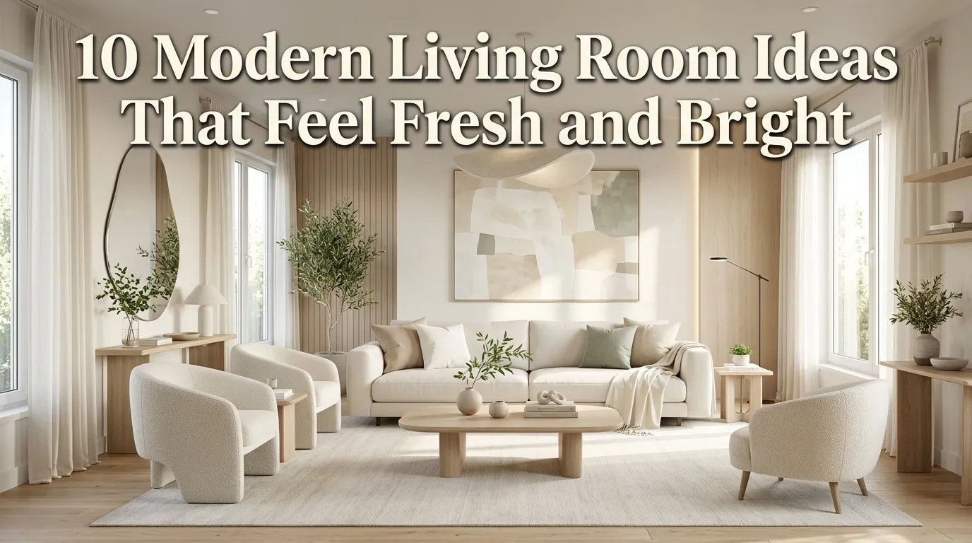 10 Modern Living Room Ideas That Feel Fresh and Bright