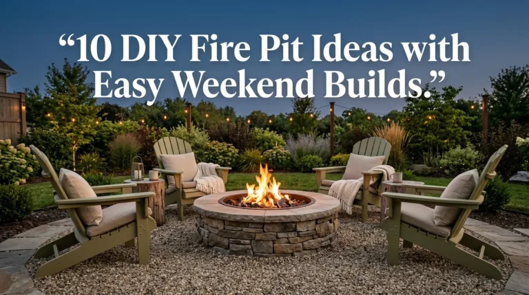 DIY Fire Pit Ideas with Easy Weekend Builds