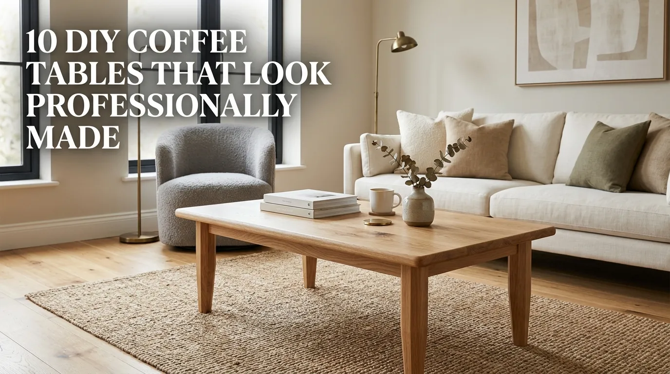 10 DIY Coffee Tables That Look Professionally Made