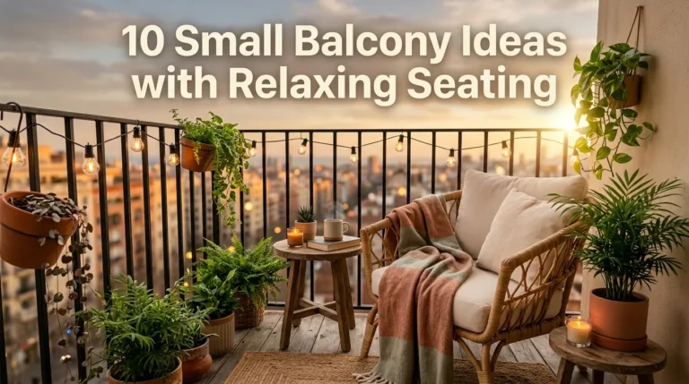 10 Small Balcony Ideas with Relaxing Seating