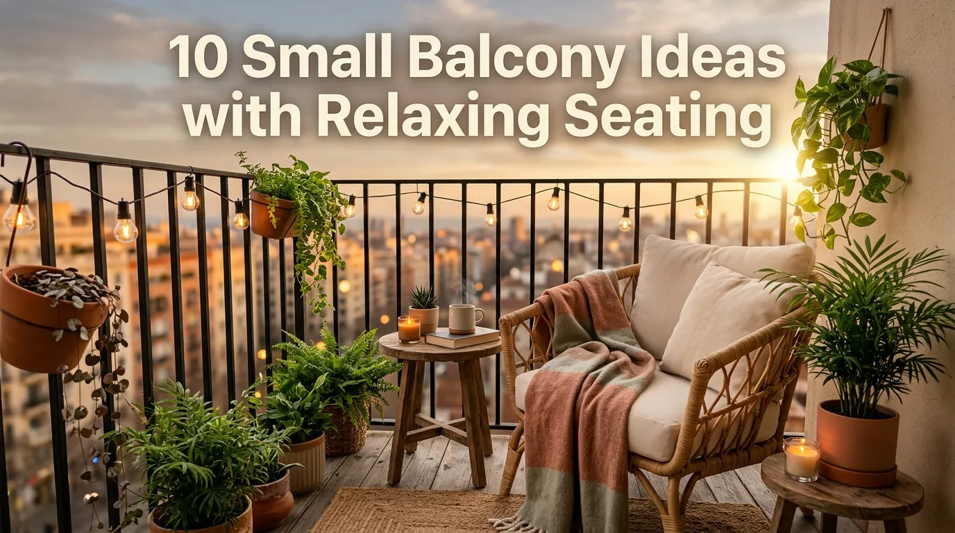10 Small Balcony Ideas with Relaxing Seating
