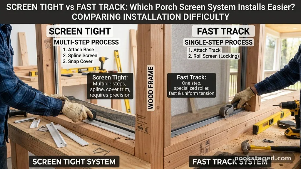Comparing Installation Difficulty - Screen Tight vs Fast Track: Which Porch Screen System Installs Easier?