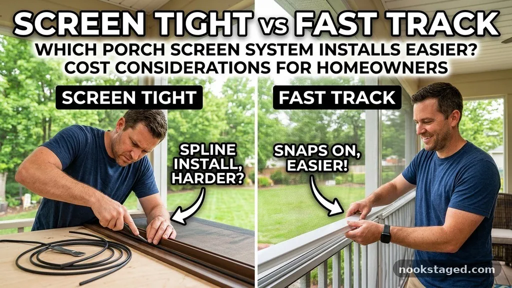 Cost Considerations for Homeowners - Screen Tight vs Fast Track: Which Porch Screen System Installs Easier?