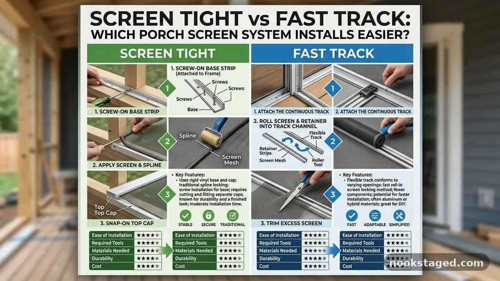 The Core Mechanics of Screen Tight - Screen Tight vs Fast Track: Which Porch Screen System Installs Easier?