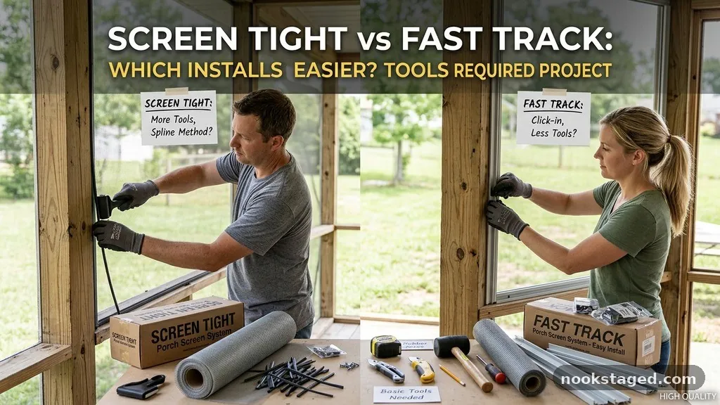 Tools Required for the Project - Screen Tight vs Fast Track: Which Porch Screen System Installs Easier?